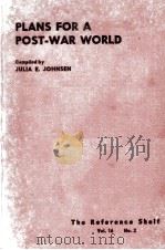 PLANS FOR A POST-WAR WORLD（1942 PDF版）