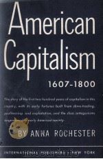 AMERICAN CAPITALISM 1607-1800（1949 PDF版）