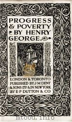 PROGRESS AND POVERTY PDF电子版封面 HENRY GEORGE