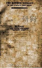 CAPITAL THE COMMUNIST MANIFESTO AND OTHER WRITINGS（1932 PDF版）