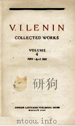 V.I.LENIN COLLECTED WORKS VOLUME 4 1898-APRIL 1901 1960 PDF电子版封面 V.I.LENIN