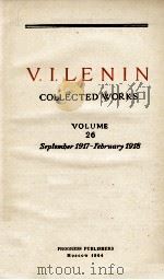 V.I.LENIN COLLECTED WORKS VOLUME 26 SEPTEMBER 1917-FEBRUARY 1918（1964 PDF版）