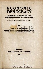 ECONOMIC DEMOCRACY（1929 PDF版）
