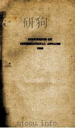 DOCUMENTS ON INTERNATIONAL AFFFAIRS 1928（1929 PDF版）