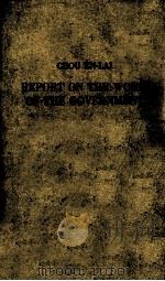 CHOU EN-LAI REPORT ON THE WORK OF THE GOVERNMENT 1954 PDF电子版封面