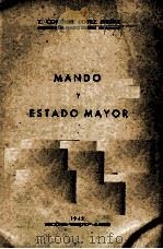 MANDO Y ESTADO MAYOR PDF电子版封面 T.CORONEL LOPZ MUNIZ