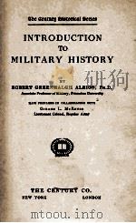 INTRODUCTION TO MILITARY HISTORY 1929 PDF电子版封面