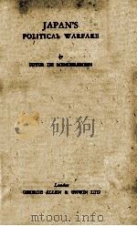 JAPAN'S POLITICAL WARFARE 1944 PDF电子版封面