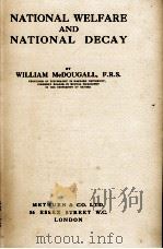 NATIONAL WELFARE AND NATIONAL DECAY（1921 PDF版）