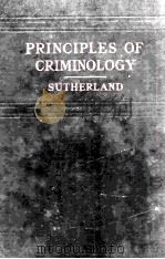 PRINCIPLES OF CRIMINOLOGY（1934 PDF版）