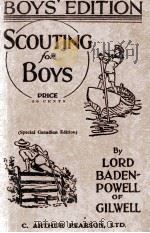 SCOUTING FOR BOYS BOYS' EDITION PDF电子版封面