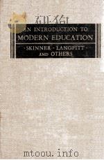 AN INTRODUCTION TO MODERN EDUCATION（1937 PDF版）