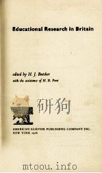 EDUCATIONAL RESEARCH IN BRITAIN（1968 PDF版）