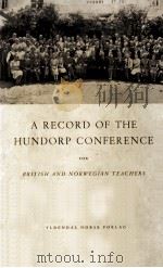 A RECORD OF THE HUNDORP CONFERENCE FOR BRITISH AND NORWEGIAN TEACHERS（1948 PDF版）