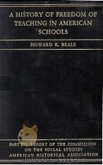 A HISTORY OF FREEDOM OF TEACHING IN AMERICAN SCHOOLS（1941 PDF版）