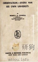 OBSERVATION:-EVERY MAN HIS OWN UNIVERSITY（1917 PDF版）