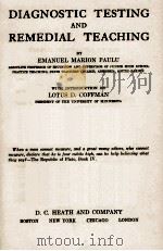 DIAGNOSTIC TESTING AND REMEDIAL TEACHING（1924 PDF版）