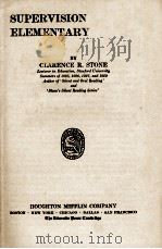SUPERVISION OF THE ELEMENTARY SCHOOL（1929 PDF版）