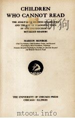 CHILDREN WHO CANNOT READ（1936 PDF版）