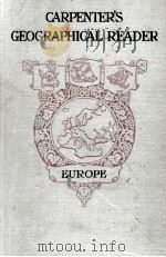 CARPENTER'S GEOGRAPHICAL READER EUROPE（1912 PDF版）