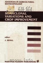Somaclonal Variations and Corp Improvement PDF电子版封面