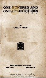 ONE HUNDRED AND ONE HYMN STORIES（1923 PDF版）