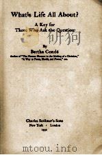 What's Life All About?（1931 PDF版）
