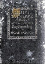 GOD'S MINUTE 1923 PDF电子版封面