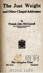 The Just Weight（1925 PDF版）