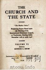 THE CHURCH AND THE STATE  VOLUME VI（1939 PDF版）