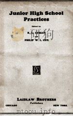 JUNIOR HIGH SCHOOL PRACTICES（1925 PDF版）