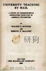 UNIVERSITY TEACHING BY MAIL（1933 PDF版）