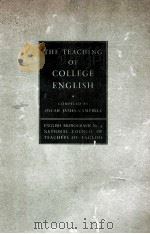 THE TEACHING OF COLLEGE ENGLISH（1934 PDF版）