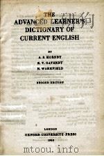 THE ADVANCED LEARNEW'S DICTIONARY OF CURRENT ENGLISH SECOND EDITION（1963 PDF版）