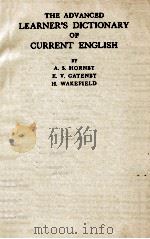 THE ADVANCED LEARNER'S DICTIONARY OF CURRENT ENGLISH 1954 PDF电子版封面 A. S. HORNBY 等