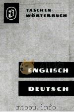 ENGLISCH-DEUTSCHES WORTERBUCH 1962 PDF电子版封面