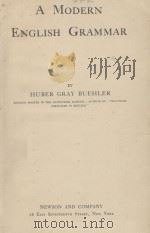A MODERN ENGLISH GRAMMAR（1900 PDF版）
