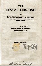 THE KING'S ENGLISH THIRD EDITION（1954 PDF版）