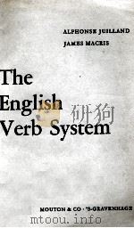 THE ENGLISH VERB SYSTEM 1962 PDF电子版封面