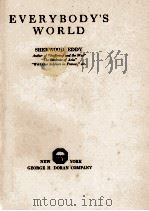 EVERYBODYS WORLD 1920 PDF电子版封面