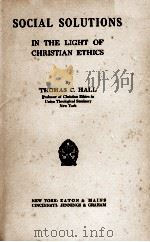 SOCIAL SOLUTIONS（1910 PDF版）