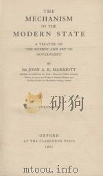 THE MECHANISM OF TH MODERN STATE  VOLUME II（1927 PDF版）