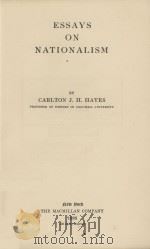 ESSAYS ON NATIONALISM（1926 PDF版）