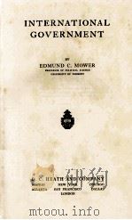 INTERNATIONAL GOVERNMENT（1931 PDF版）