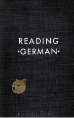 READING GERMAN 1946 PDF电子版封面 OTTO P. SCHINNERER