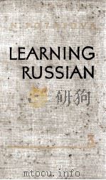 LEARNING RUSSIAN III PDF电子版封面 NINA POTAPOVA