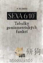 VACLAV ELZNIC SEX A-6/10   1957  PDF电子版封面     