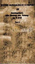 BONNER MATHEMATISCHE SCHRIFTEN NR. 15 BAND 2 1963 PDF电子版封面 OTTO ENDLLER