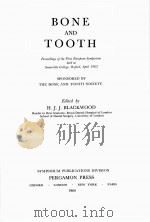 Bone And Tooth PDF电子版封面
