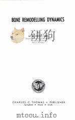 BONE REMODELLING DYNAMICS PDF电子版封面
